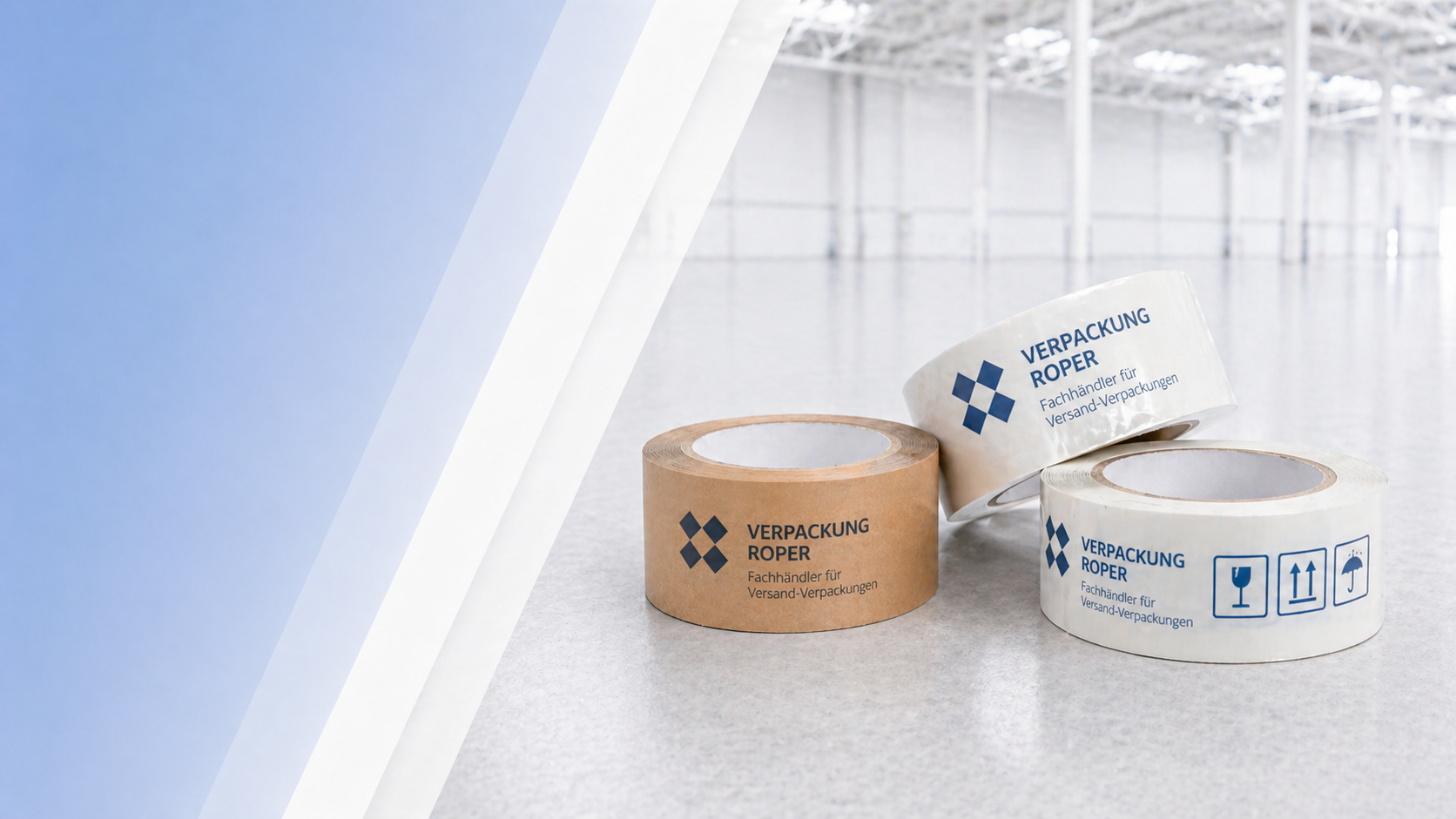 Bedrucktes Paketband mit Logo