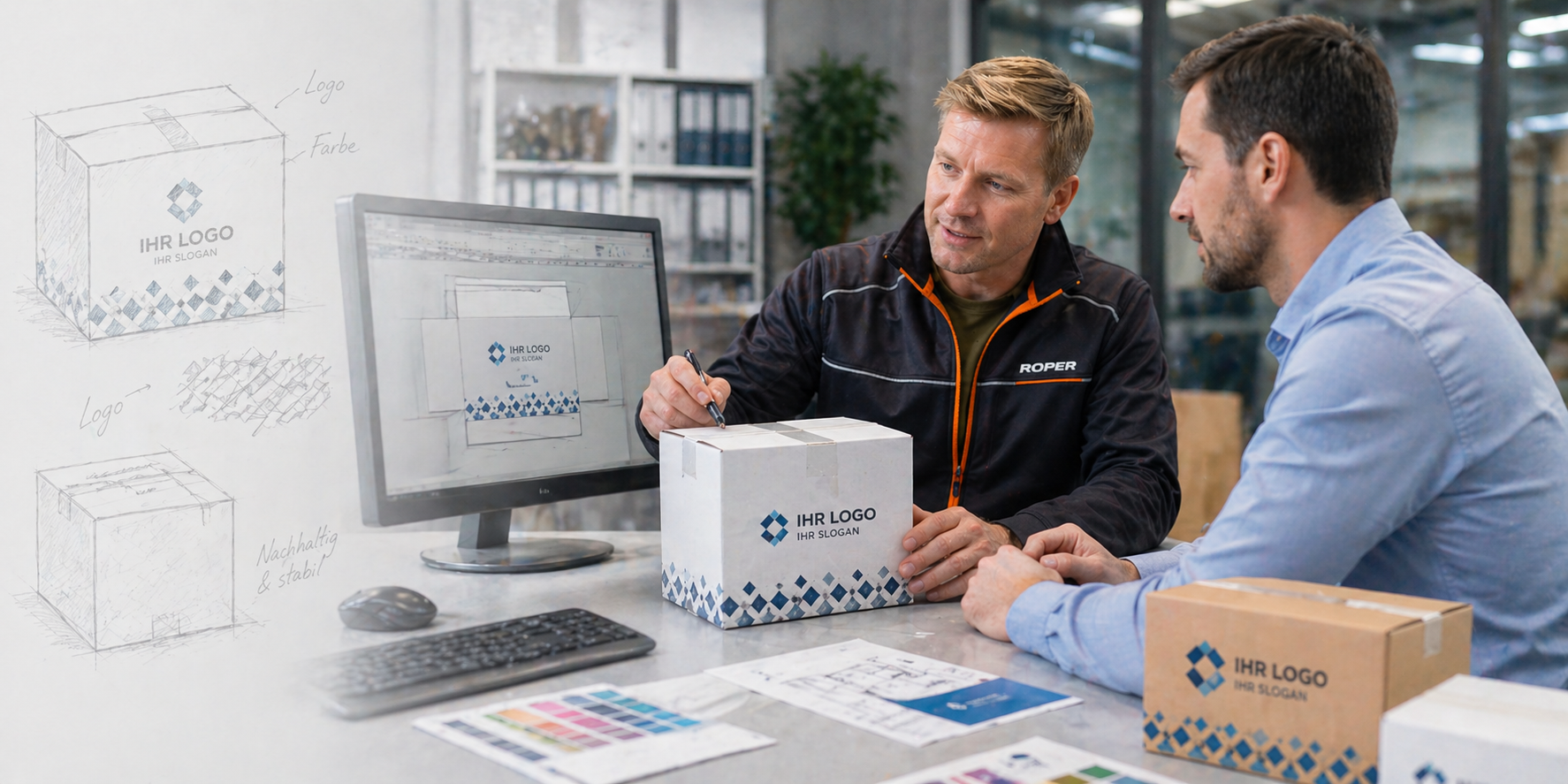 Individuelle Verpackungslösungen Kartonagen Paketband Tragetaschen