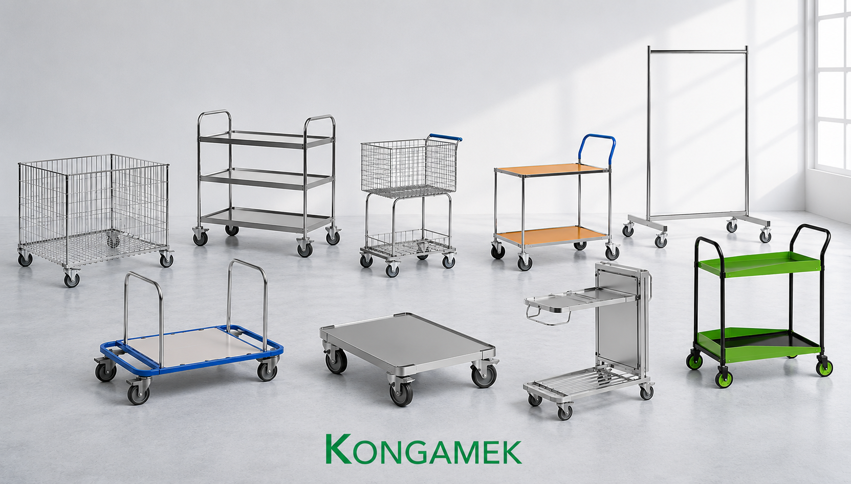 KONGAMEK Transportwagen für Lager, Betrieb und Handel