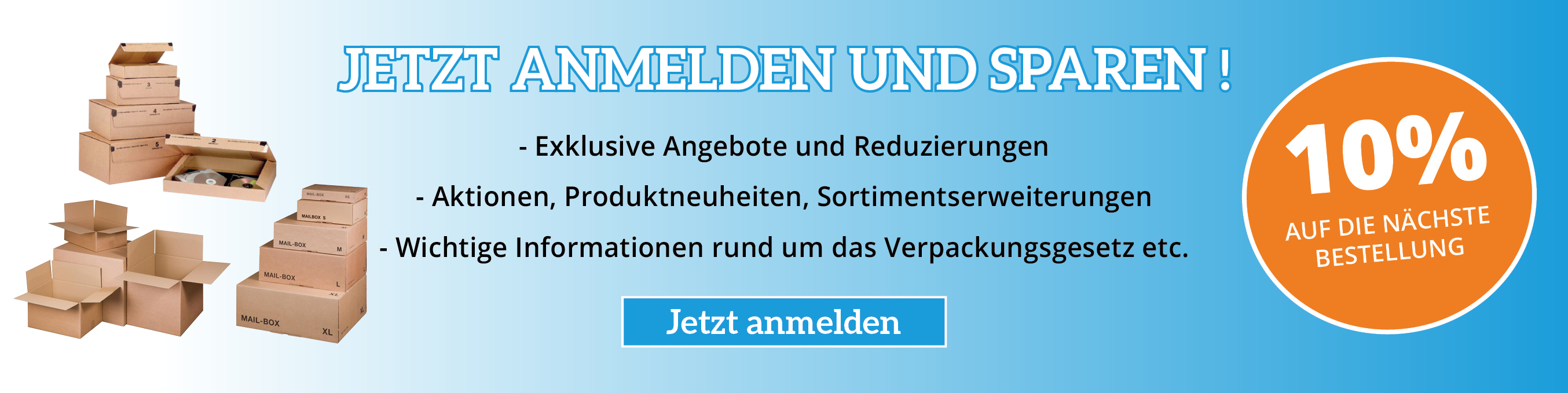 Newsletter jetz anmelden und sparen
