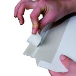 Versandtasche aus Vollpappe Weiß A4+