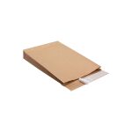 Papierversandtasche 250 x 50 x 353 + 50 mm braun