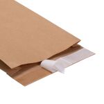 Papierversandtasche 260 x 70 x 410 + 50 mm braun