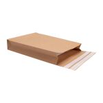 Papierversandtasche 300 x 80 x 430 + 110 mm braun...