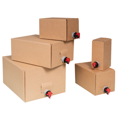 Bag-in-Box - Set aus Karton, Beutel und Hahn