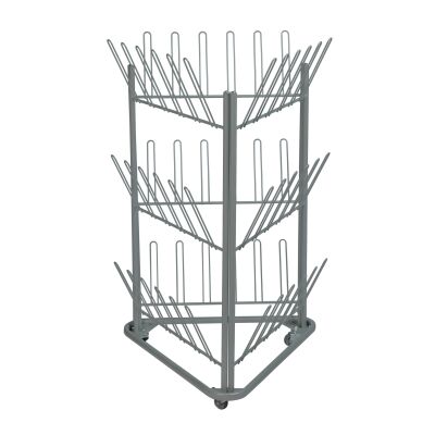 Kongamek KM125077 Schuh-und Stiefeltrockenwagen (780 x 714 x 1192 mm), grau