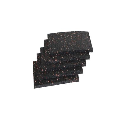 Antirutschmatte, Gummi-Fasermaterial schwarz, 200 x 200 x 4 mm