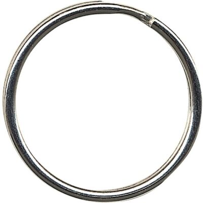 Schlüsselringe aus Metall, Durchmesser 30mm, VE = 1 Packung à 100 Stück