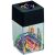 Magnetdose klar/schwarz, mit 30 farbig sortierten Briefklammern,  26mm, eckige Dose