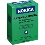 Aktenklammer Norica, 50mm, glatt, mit Kugelenden,...