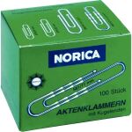 Aktenklammer Norica, 77mm, gewellt, mit Kugelenden,...