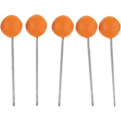 Markierungs-/Rundkopf-/Landkartennadel, Kopfdurchmesser 5 x 16 mm, orange, VE = 1 Packung = 100 Stück