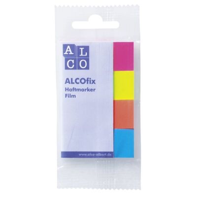 Haftmarker, 20 x 50 mm, 4 x 40 Blatt, farbig sortiert