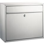 Briefkasten, Stalhblech, silber, Größe: 360 x...