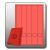 Rückenschilder, lang/schmal, 39 x 285 mm, rot, VE = 1 Packung = 100 Blatt