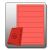 Rückenschild, selbstklebend, kurz / schmal, 190 x 38 mm, rot, VE = 1 Packung = 100 Blatt, 100 Blatt = 700 Etiketten