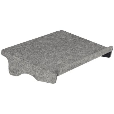 Dokumentenhalter Q-doc 100 Circular, grau, aus PET-Filz.