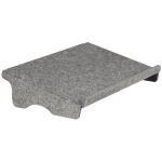 Dokumentenhalter Q-doc 100 Circular, grau, aus PET-Filz.