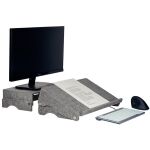 Dokumentenhalter Q-doc 515 Circular, grau, aus PET-Filz.