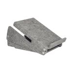 Laptophalter Ergo-Top 320 Circular, grau, aus PET-Filz.