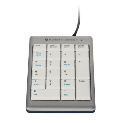 Externer Ziffernblock mit Taschenrechnerfunktion für Tastatur 950, 21 Tasten, Eingabe links- oder rechtshändig