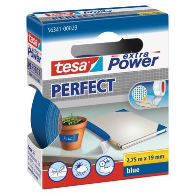 extra Power® Perfect Gewebeband, blau, 2,75 m x 19 mm, 1 Rolle