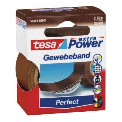 extra Power® Perfect Gewebeband, braun, 2,75 m x 38 mm, 1 Rolle