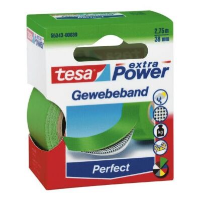 extra Power® Perfect Gewebeband, grün, 2,75 m x 38 mm, 1 Rolle