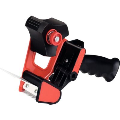 Handabroller Classic für Packband-Rollen, rot-schwarz, Maße: bis 66 m x 50 mm