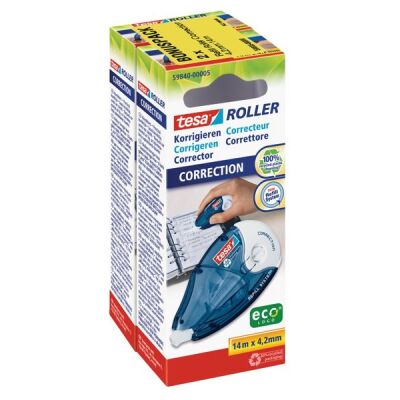 Roller Korrigieren ecoLogo®, Nachfüllroller, 14 m x 4,2 mm, 2er SPARPACK