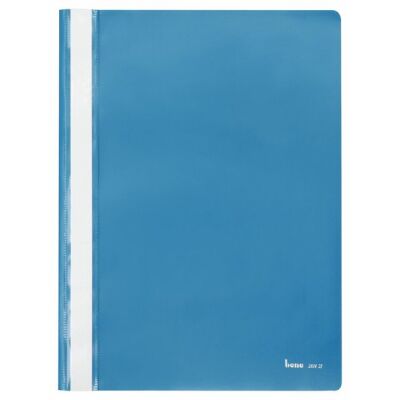 Schnellhefter A4, dokumentenecht, PP, blau, transparenter Deckel