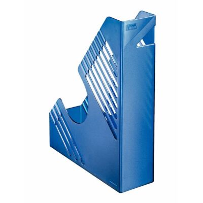 Zeitschriftenbox, blau metallic, für ca. 700 Blatt, A4 und A4