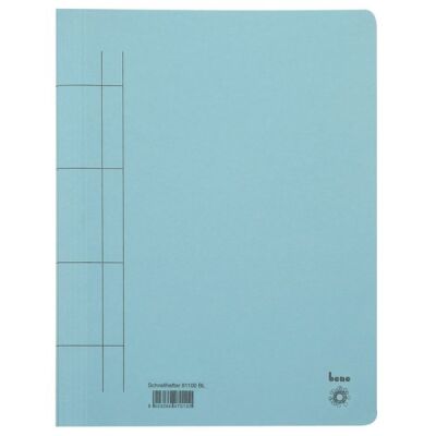 Schnellhefter, A4, 250g/m2, blau kaufm. Heftung, für ca. 250 Blatt