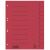 Trennblätter, A4, rot, Recycling-Karton 250g/m2