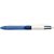 4-Farb-Kugelschreiber Grip Medium, Strichstärke: 0,4mm, hellblau/weiß, Schreibfarben: blau,schwarz,rot,grün