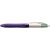 4-Farb-Kugelschreiber Grip Fun, Strichsärke: 0,4 mm lila/weiß, Schreibfarben: türkisblau, lila, pink und hellgrün