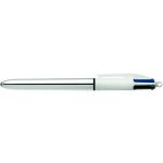 4-Farb-Kugelschreiber Shine Silver, Strichstärke:...