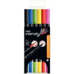 Fasermaler intensity Dual Brush Pen, sortiert, 1 Etui = 6...