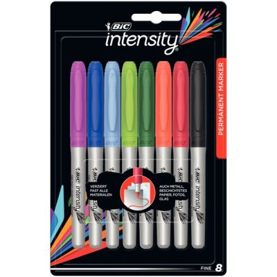 Permanentmarker Intensity, sortiert, Strichstärke: 1,2 mm, 1 Etui á 8 Stück