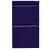 Hängeregistraturschrank, einbahnig, DIN A4, 2 HR-Schubladen, Farbe oxfordblau, abschließbar, Maße (HxBxT): 711 x 413 x 622 mm