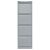 Hängeregistraturschrank, einbahnig, DIN A4, 4 HR-Schubladen, Farbe silber, abschließbar, Maße (HxBxT): 1.321 x 413 x 622 mm