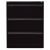 LIGHT Hängeregistraturschrank, doppelbahnig, DIN A4, 3 HR-Schubladen, Farbe schwarz, abschließbar, Maße (HxBxT): 1.016 x 800 x 622 mm