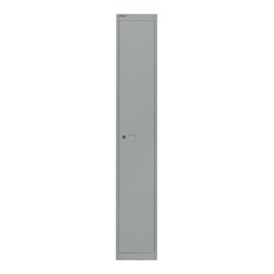 Garderobenschrank Office, 1 Abteil, 1 Fach, Farbe silber, abschließbar, Maße (HxBxT): 1.802 x 305 x 457 mm