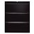Hängeregistraturschrank, doppelbahnig, DIN A4, 3 HR-Schubladen, Farbe schwarz, abschließbar, Maße (HxBxT): 1.016 x 800 x 622 mm