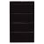 Hängeregistraturschrank, doppelbahnig, DIN A4, 4 HR-Schubladen, Farbe schwarz, abschließbar, Maße (HxBxT): 1.321 x 800 x 622 mm