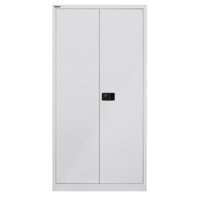 Flügeltürenschrank Universal, 3 Fachböden, 4 OH, Farbe lichtgrau, abschließbar, Maße (HxBxT): 1.806 x 914 x 400 mm