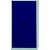 Flügeltürenschrank Universal, 3 Fachböden, 4 OH, Farbe Korpus lichtgrau, Türen oxfordblau, abschließbar, Maße (HxBxT): 1.806 x 914 x 400 mm