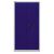 Flügeltürenschrank Universal, 3 verzinkte Fachböden, 4 OH, Farbe Korpus lichtgrau, Türen oxfordblau, abschließbar, Maße (HxBxT): 1.806 x 914 x 400 mm