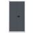 Flügeltürenschrank Universal, 3 verzinkte Fachböden, 4 OH, Farbe Korpus lichtgrau, Türen anthrazitgrau, abschließbar, Maße (HxBxT): 1.806 x 914 x 400 mm
