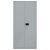 Flügeltürenschrank Universal, 4 Fachböden, 5 OH, Farbe silber, abschließbar, Maße (HxBxT): 1.950 x 914 x 400 mm